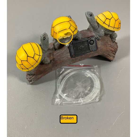 VP Home Solar LED Garden Light - Welcome Turtles on a Rock, Cordless Outdoor Dec - Picture 5 of 6